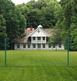 VidaXL Draadgaashek met palen 25x0,75 m staal groen
