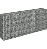 vidaXL Gabion plantenbak verhoogd 180x30x90 cm gegalvaniseerd staal