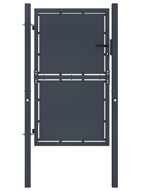 VidaXL Poort 100x200 cm staal antraciet