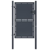 vidaXL Poort 100x150 cm staal antraciet