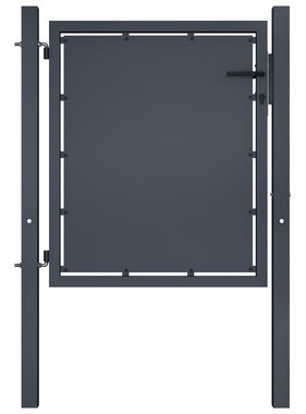VidaXL Poort 100x100 cm staal antraciet