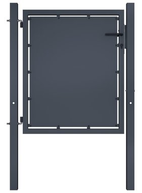VidaXL Poort 100x75 cm staal antraciet