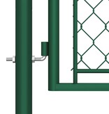 vidaXL Poort 75x495 cm staal groen