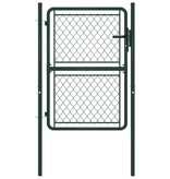 vidaXL Poort 100x125 cm staal groen