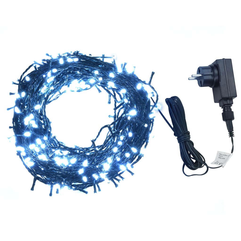VidaXL Lichtsnoer 600 LED's voor binnen en buiten IP44 60 m koud wit