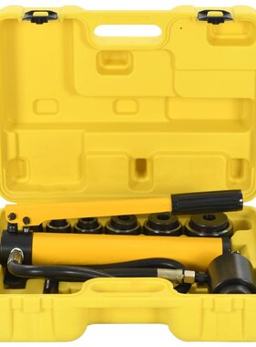 VidaXL Krimpgereedschapsset hydraulisch 22-60 mm