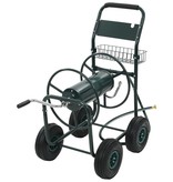 vidaXL Tuinslangtrolley met 1/2" slangkoppeling 75 m staal