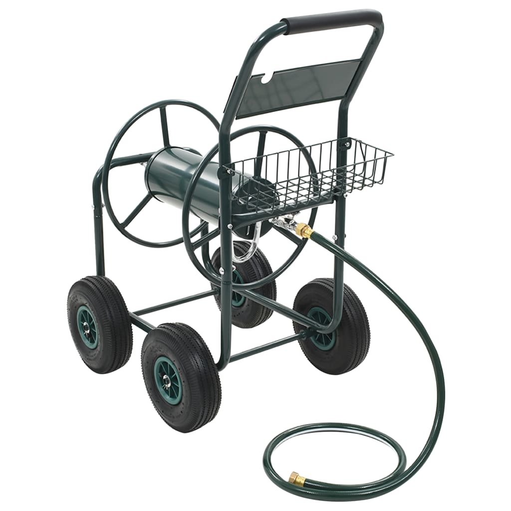 vidaXL Tuinslangtrolley met 1/2" slangkoppeling 75 m staal