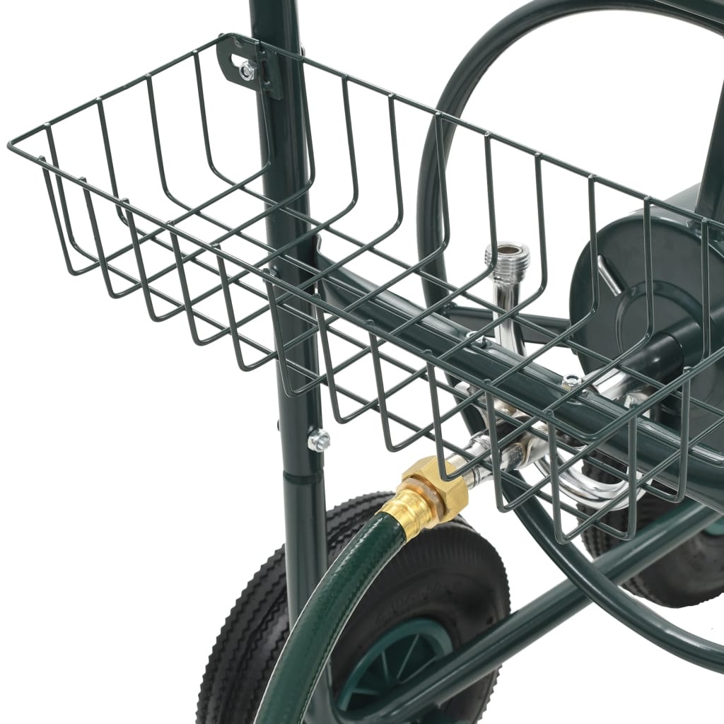 vidaXL Tuinslangtrolley met 1/2" slangkoppeling 75 m staal