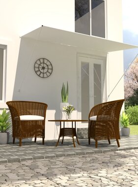 VidaXL Luifel uittrekbaar 250x150 cm crème