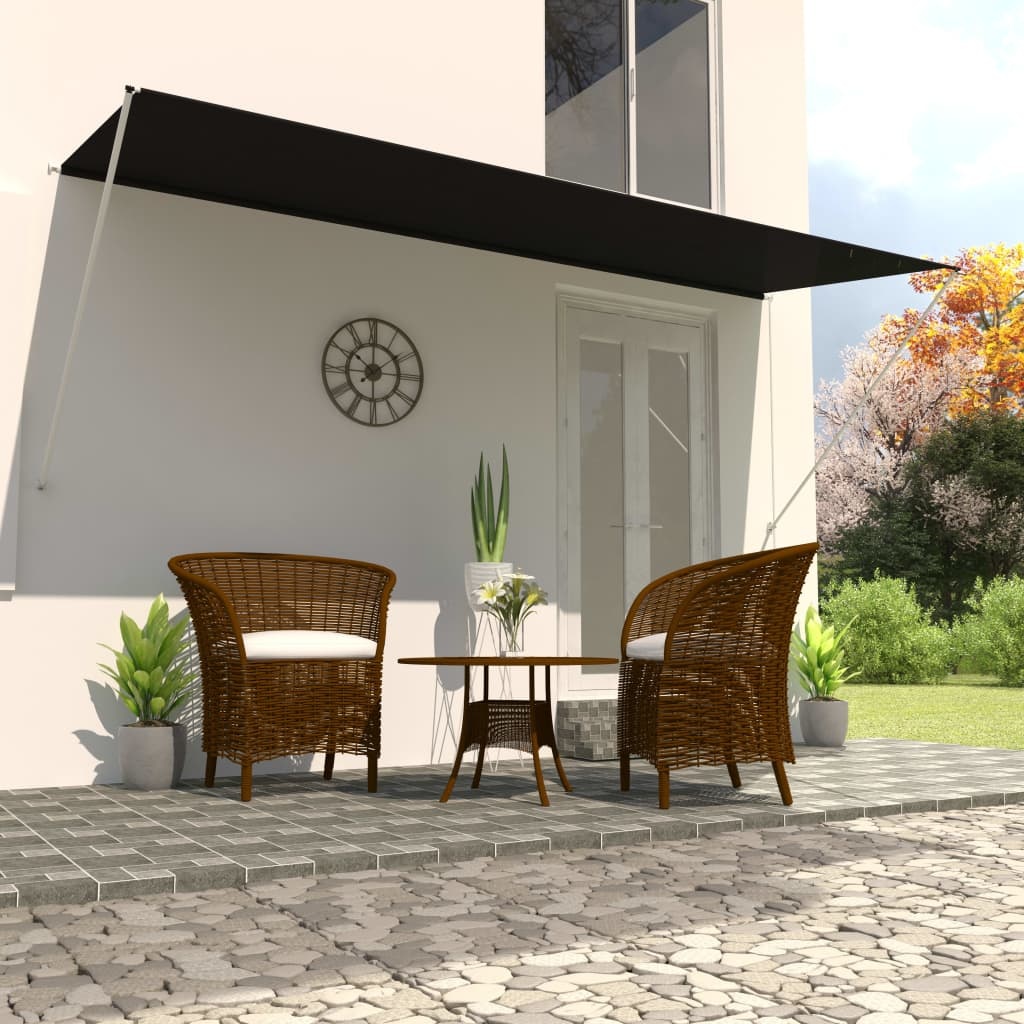 VidaXL Luifel uittrekbaar 400x150 cm antraciet