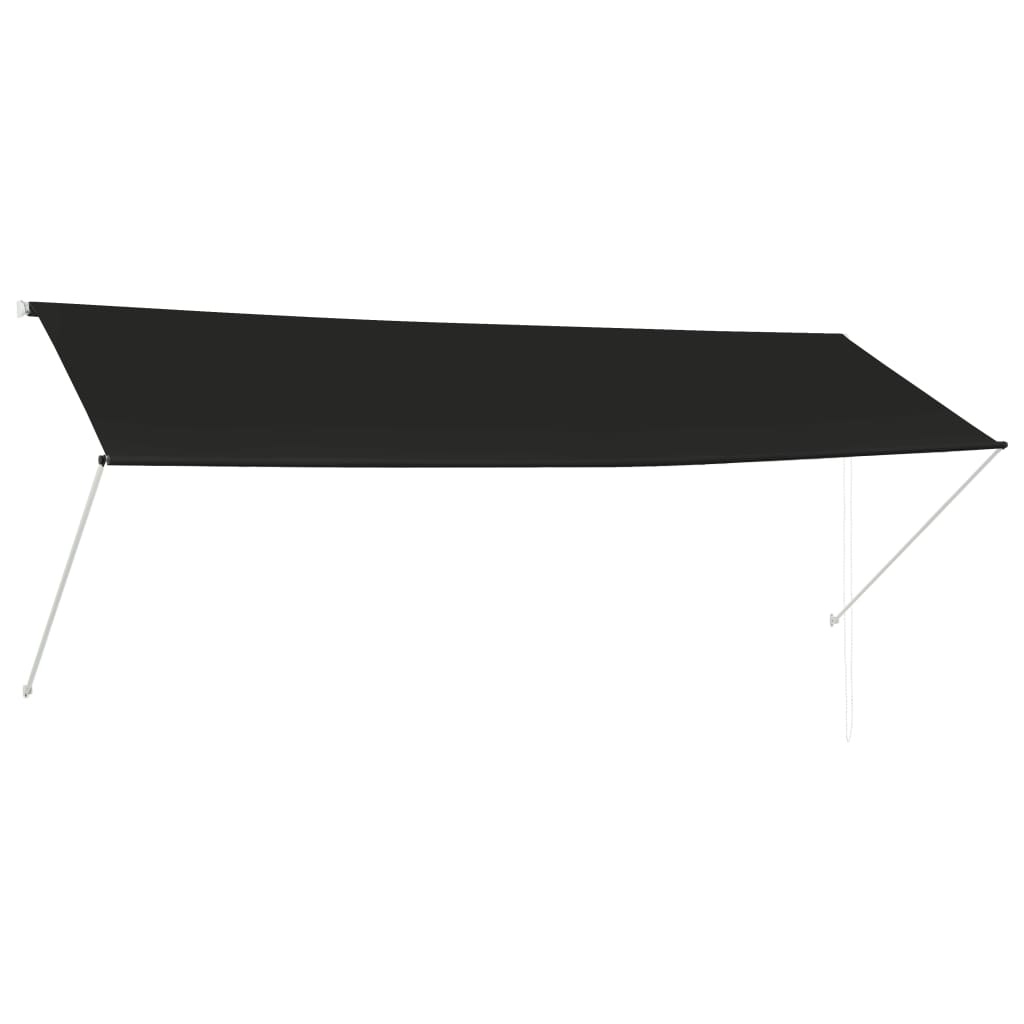 VidaXL Luifel uittrekbaar 350x150 cm antraciet