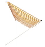 VidaXL Luifel uittrekbaar 400x150 cm geel en wit
