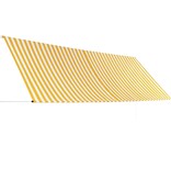VidaXL Luifel uittrekbaar 400x150 cm geel en wit