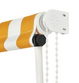 VidaXL Luifel uittrekbaar 350x150 cm geel en wit