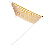VidaXL Luifel uittrekbaar 300x150 cm geel en wit