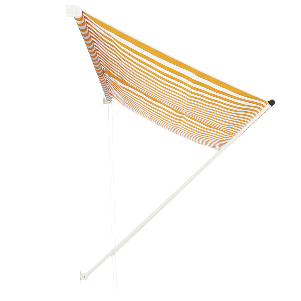 VidaXL Luifel uittrekbaar 300x150 cm geel en wit