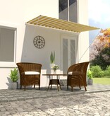 VidaXL Luifel uittrekbaar 250x150 cm geel en wit
