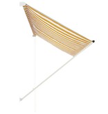 VidaXL Luifel uittrekbaar 250x150 cm geel en wit