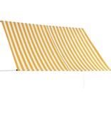 VidaXL Luifel uittrekbaar 250x150 cm geel en wit