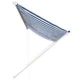 VidaXL Luifel uittrekbaar 350x150 cm blauw en wit
