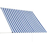 VidaXL Luifel uittrekbaar 200x150 cm blauw en wit