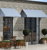 VidaXL Luifel 400x120 cm blauw en wit