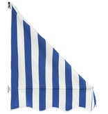 VidaXL Luifel 400x120 cm blauw en wit