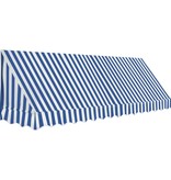 VidaXL Luifel 350x120 cm blauw en wit