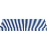VidaXL Luifel 350x120 cm blauw en wit