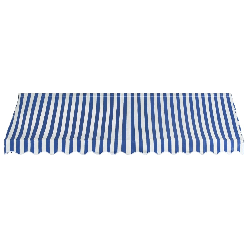 VidaXL Luifel 350x120 cm blauw en wit