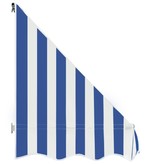 VidaXL Luifel 350x120 cm blauw en wit