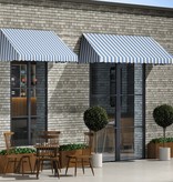 VidaXL Luifel 300x120 cm blauw en wit