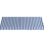 VidaXL Luifel 300x120 cm blauw en wit