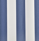 vidaXL Luifeldoek 450x300 cm canvas blauw en wit