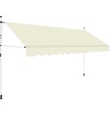 VidaXL Luifel handmatig uittrekbaar 350 cm crème