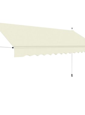 VidaXL Luifel handmatig uittrekbaar 350 cm crème