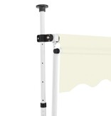 VidaXL Luifel handmatig uittrekbaar 300 cm crème