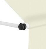 VidaXL Luifel handmatig uittrekbaar 250 cm crème