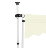 VidaXL Luifel handmatig uittrekbaar 250 cm crème