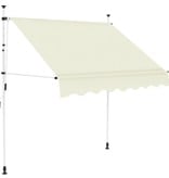 VidaXL Luifel handmatig uittrekbaar 200 cm crème