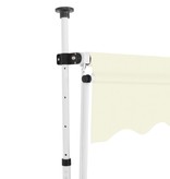 VidaXL Luifel handmatig uittrekbaar 200 cm crème