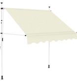 VidaXL Luifel handmatig uittrekbaar 150 cm crème
