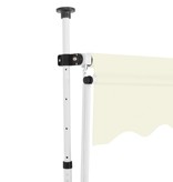 VidaXL Luifel handmatig uittrekbaar 150 cm crème