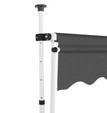 VidaXL Luifel handmatig uittrekbaar 350 cm antraciet