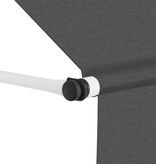 VidaXL Luifel handmatig uittrekbaar 250 cm antraciet