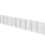 VidaXL Schanskorf wand 630x30x100 cm gegalvaniseerd staal