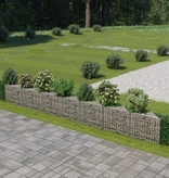VidaXL Schanskorfmuur 450x30x50 cm gegalvaniseerd staal