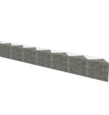 VidaXL Schanskorfmuur 450x30x50 cm gegalvaniseerd staal