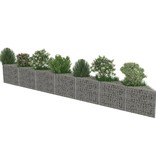 VidaXL Schanskorfmuur 450x30x50 cm gegalvaniseerd staal